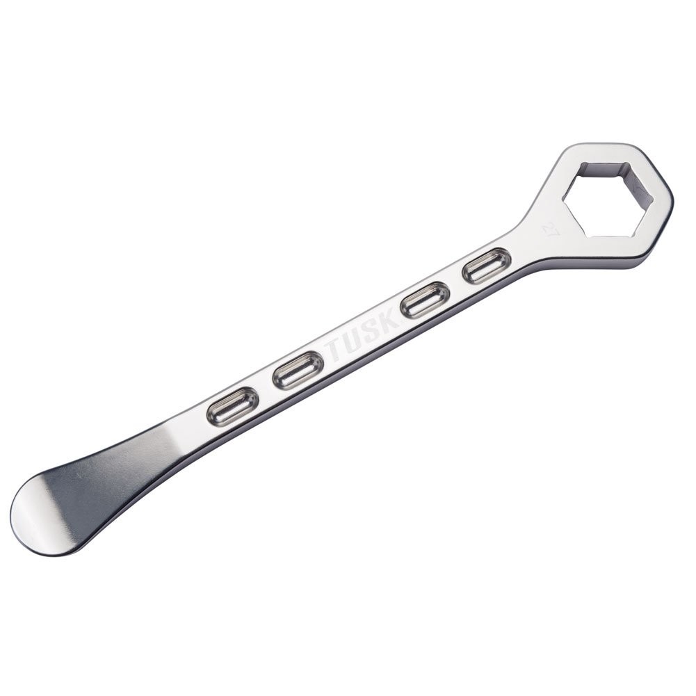 Tusk Aluminum Tire Iron with 27mm Axle Wrench For Kawasaki KLR650 S ABS 2023-26