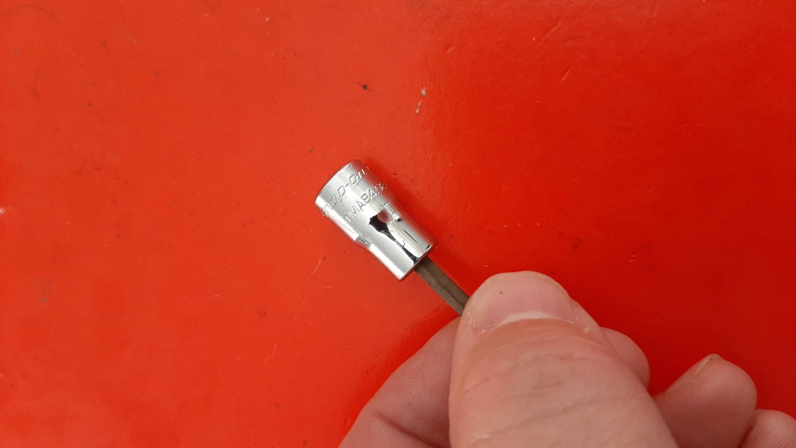 Snap-on Tools USA 1/4” Drive 9/64” SAE Ball Hex Bit Socket TMAB4.5E Engraved