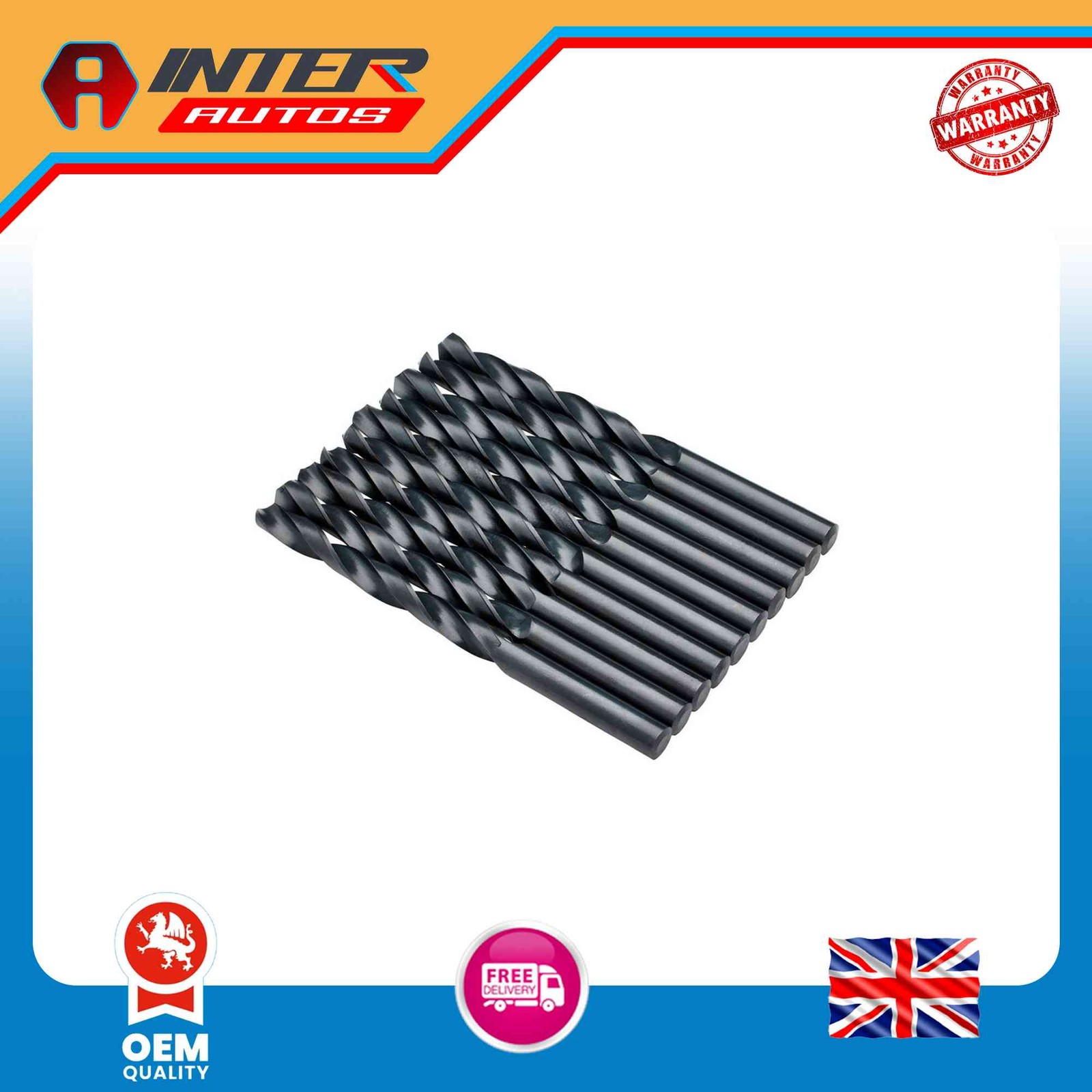 Draper Expert HSS Drill Bit, 8.0 x 220mm (Pack of 10) 38813