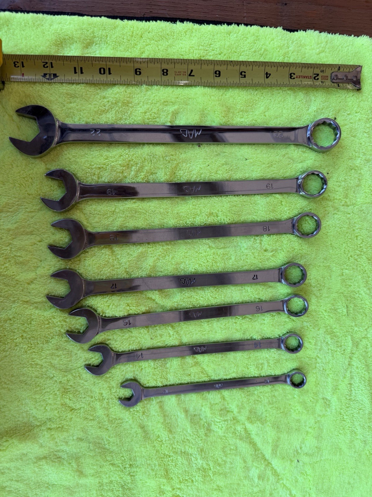 Mac Tools 7pc Metric Combination Wrench Set