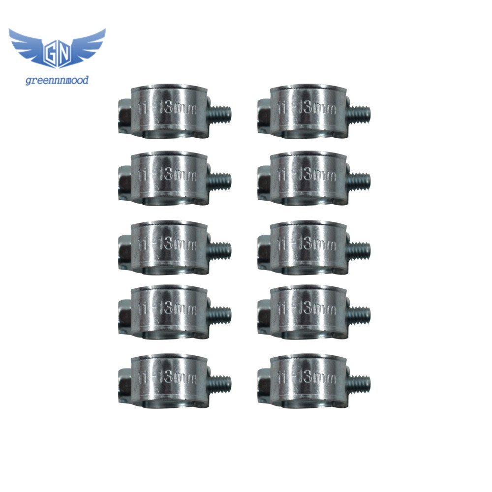 30 Pcs 1/4″（11mm-13mm） Fuel Injection Gas Line Hose Clamps Clip Pipe