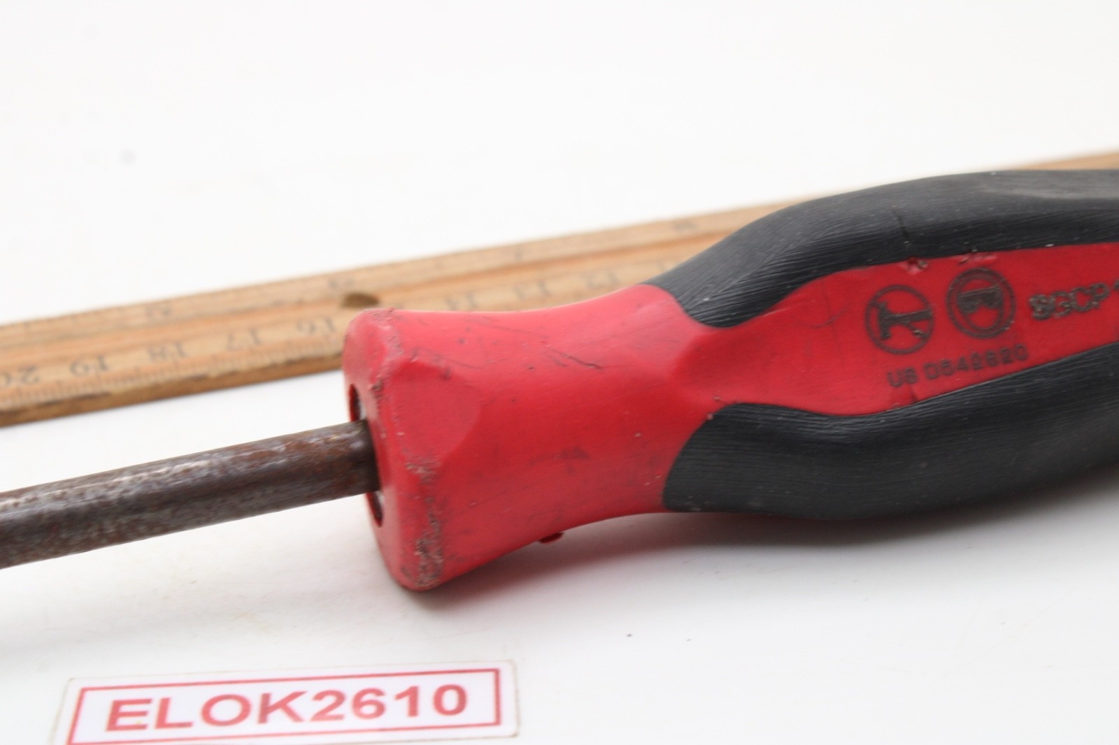 Snap-on SGCP1B 10″ Soft Red/Black Grip Cotter Pin Puller USA