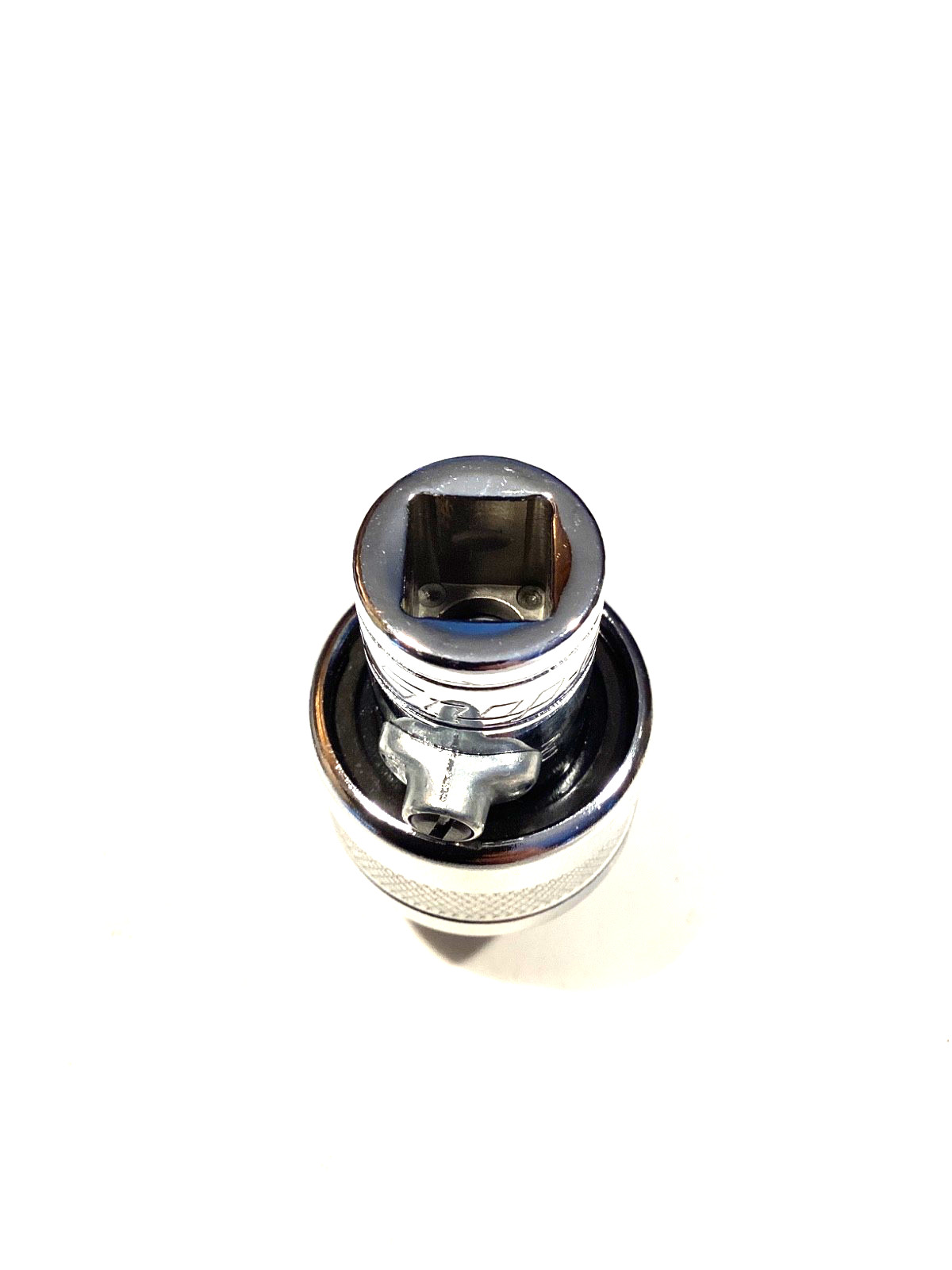 Snap On Tools USA NEW 3/8” Drive Knurled Chrome Ratcheting Socket Adapter F77A