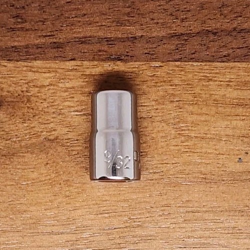 Craftsman USA 9/32″ Socket 6 Point 1/4″ Drive (No Catalog Number Stamped)