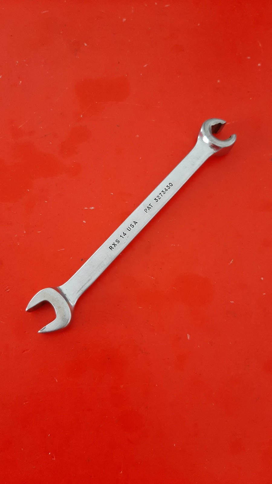 Snap-on Tools RXS14 7/16″ Flare Nut Line Combination Wrench 6pt Point Engraved