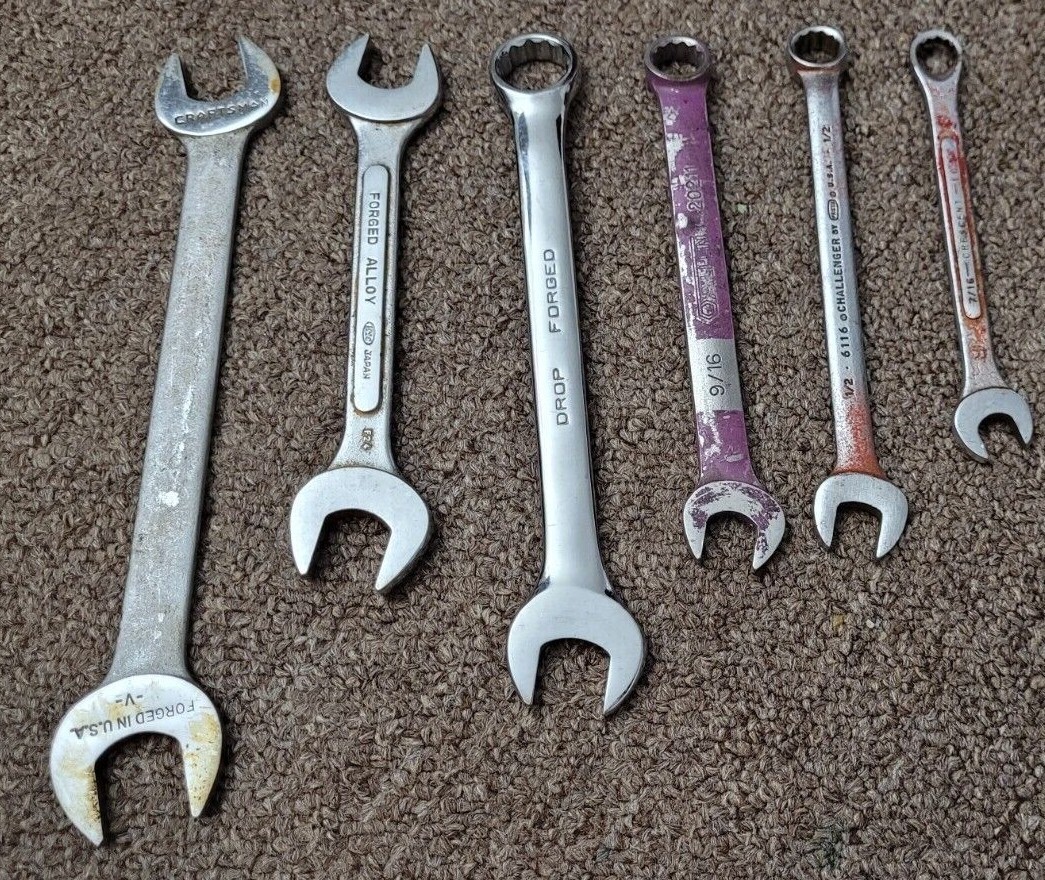 Craftsman MIT Fuller Allen Double Open Ended & Combination Wrench Set Vintage ?