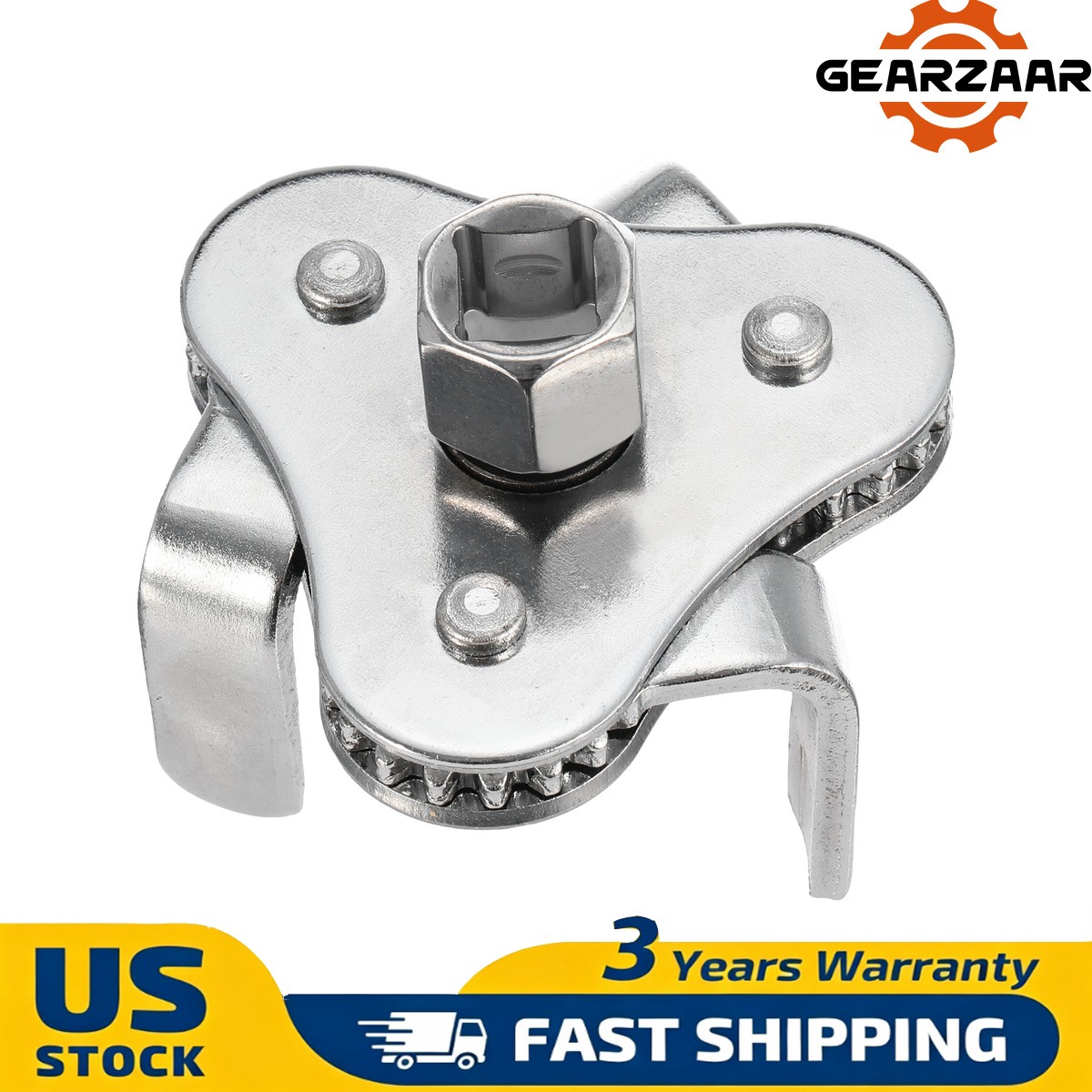 Universal 2-Way Oil Filter Wrench 3 Jaw Adjustable Oil 2 Way 3 Jaw Removal Tool
