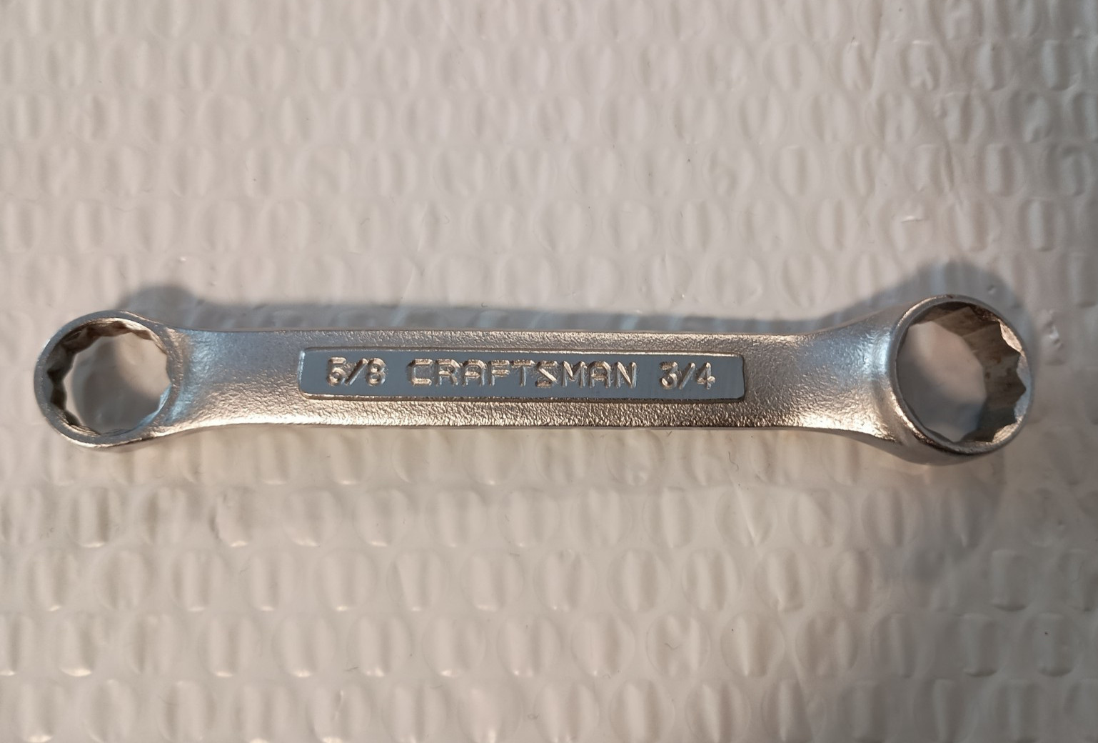 CRAFTSMAN TOOLS VV43862, 5/8″ x 3/4″ DOUBLE BOX WRENCH, 6″ LONG, 12 POINT.