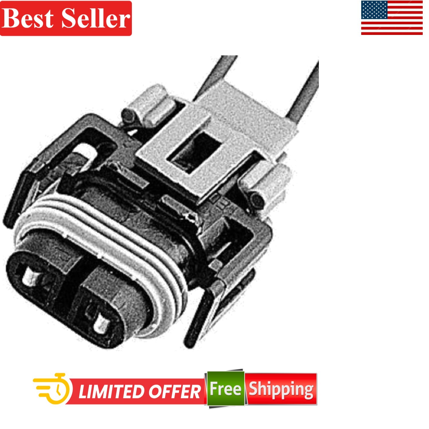 Pigtail Socket 1 Count Compatible With Vehicle 2x2x3 Inches