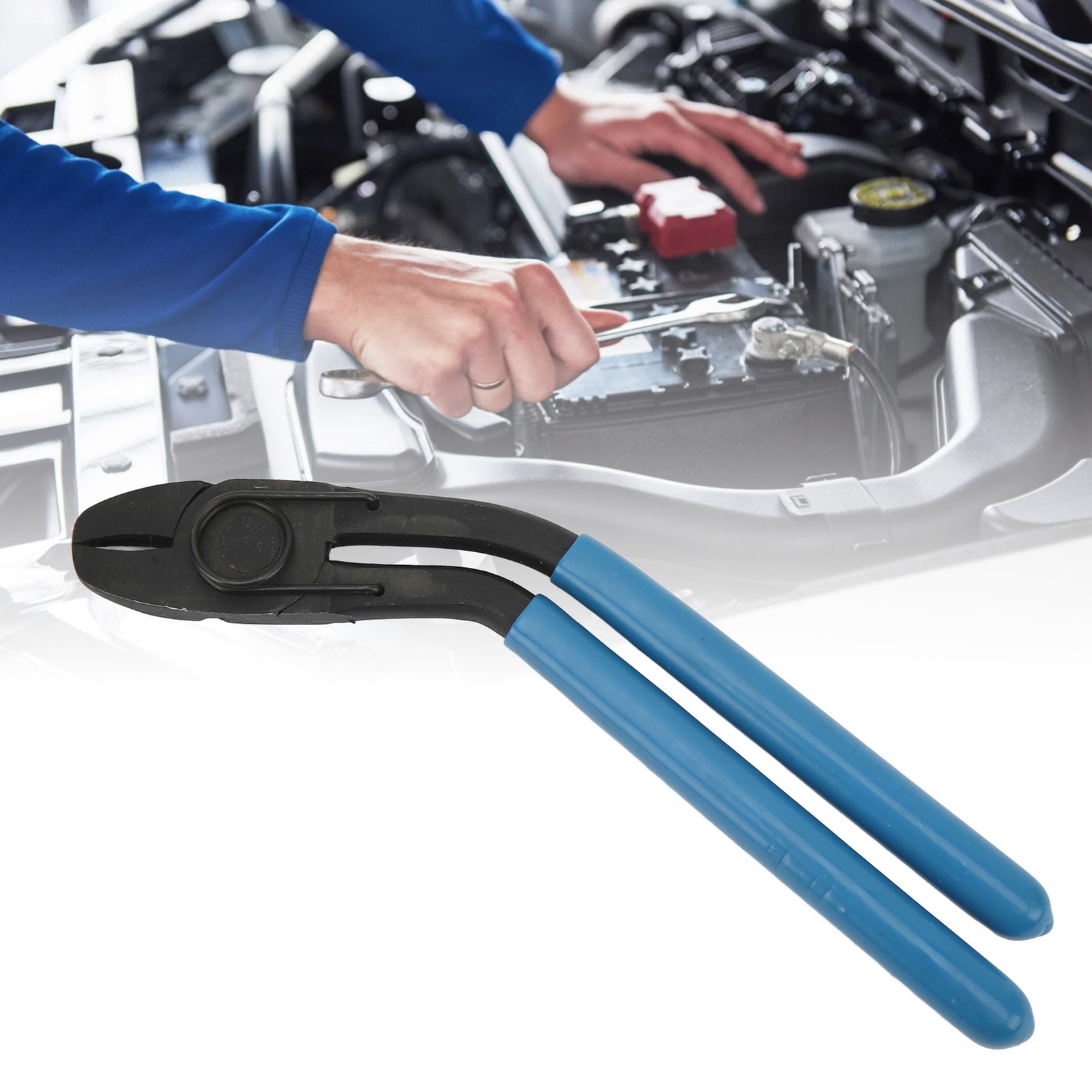 Hog Ring Plier Bent Head Curved Open Angled Removal Install Repair Tool For