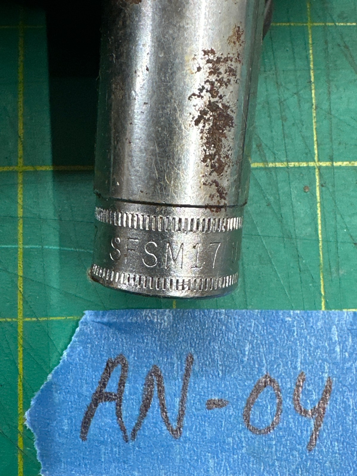 Vintage Snap-On 17mm SFSM17 Chrome Deep Socket 6 Point 3/8″ Drive Made In USA