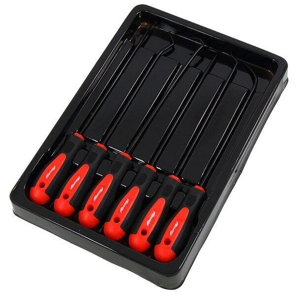 Neilsen 6pc Extra Long Hook And Pick Set CT2760 Straight 90 degree Double Angle