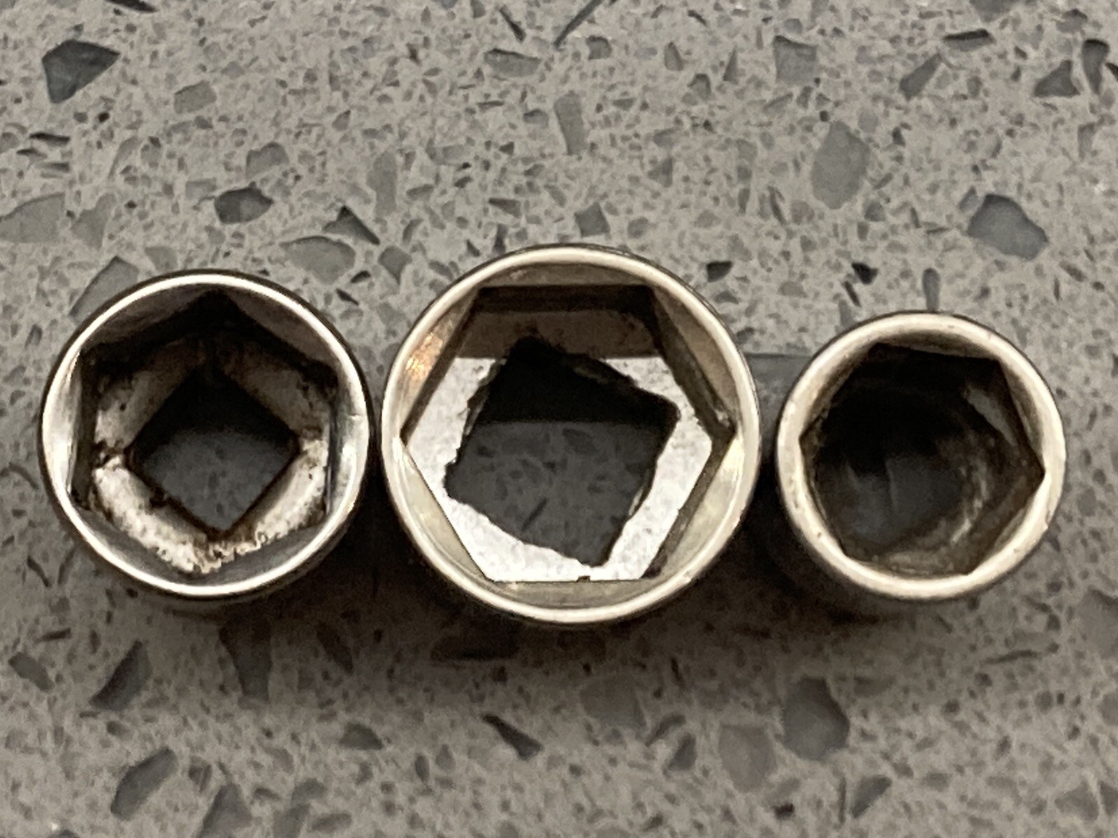 Vintage Craftsman Lot of 5 Sockets 43498, 43499, 43547 USA + 2 Others 6 Point
