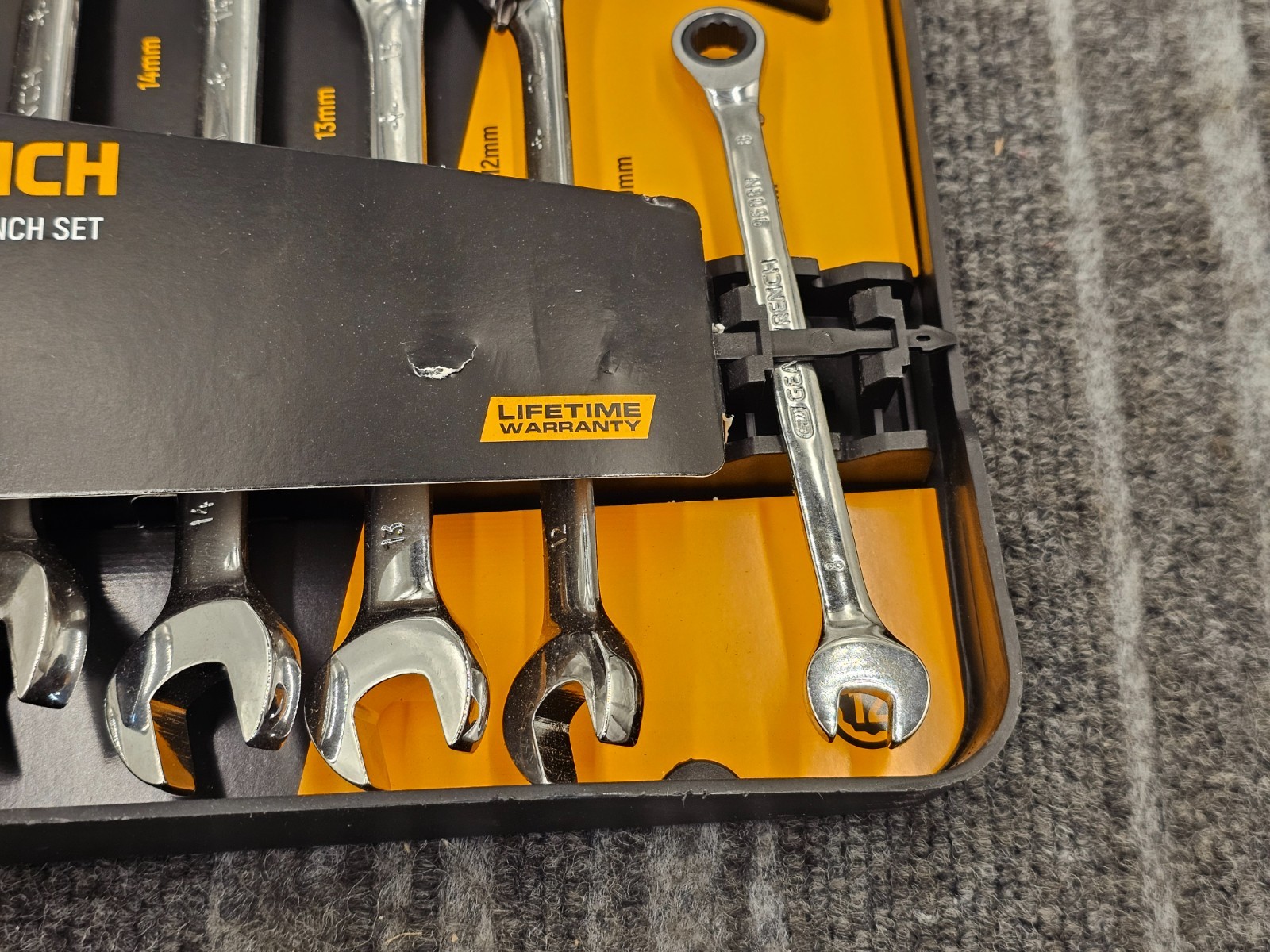 GearWrench 9543 8pc Reversible Ratcheting Combination Wrench Assembly