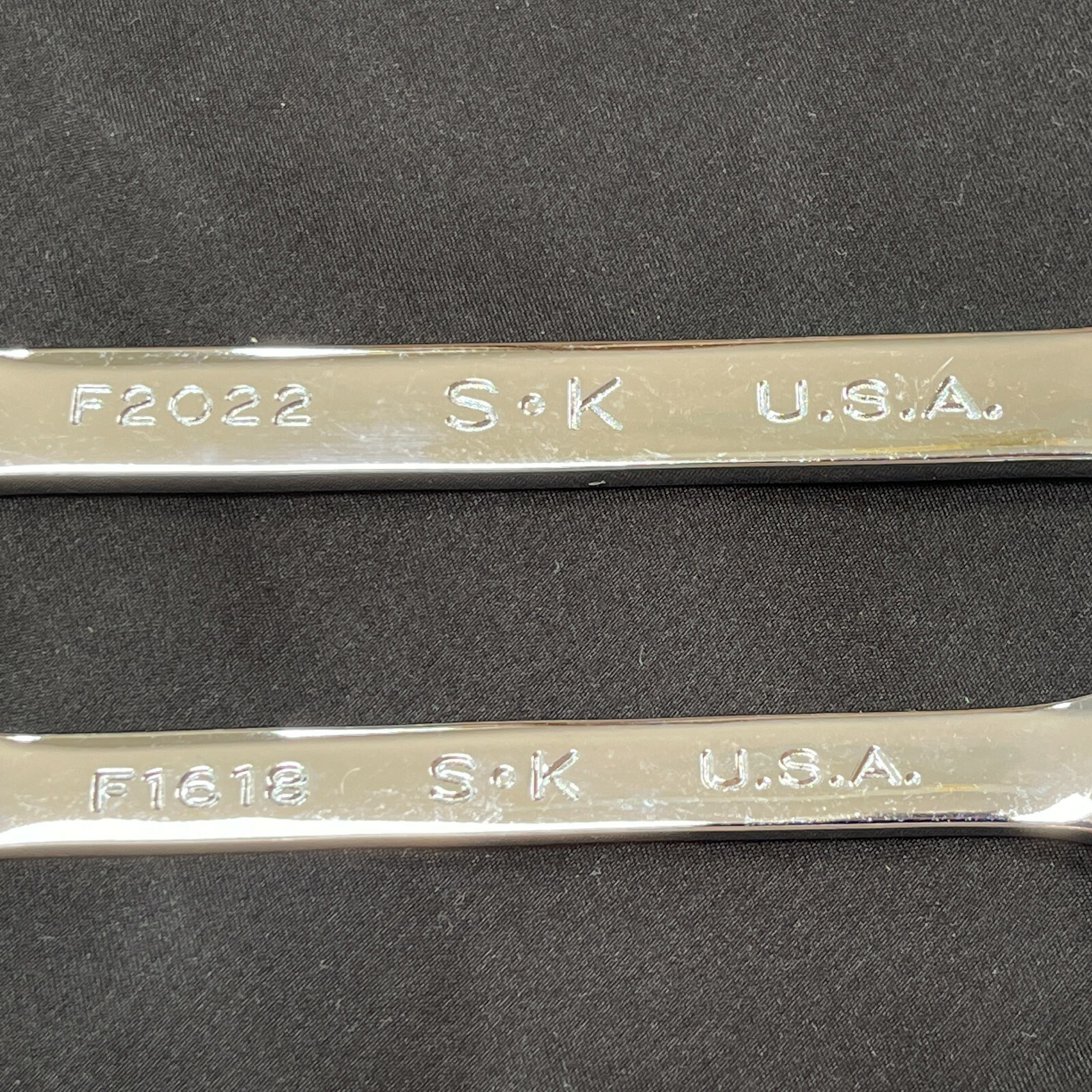 SK TOOLS USA FLARE NUT LINE WRENCH 2 pc SET 1/2 x 9/16 F1618 & 5/8 x 11/16 F2022