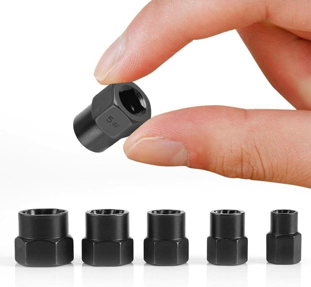 10pcs Damaged Lug Nut Lock Remover Twist Socket Set Screw Extractor Tool US