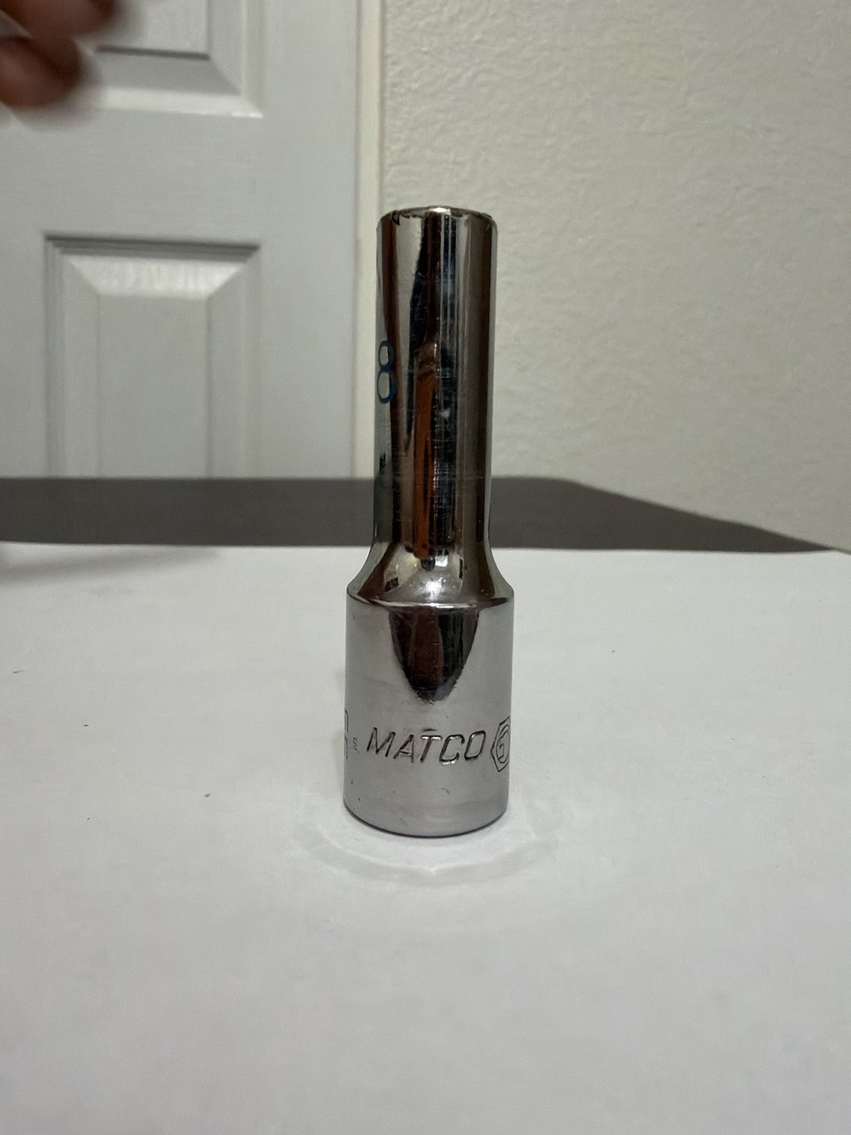 MATCO Tools BD8M6A 3/8″ Drive Metric 8mm Deep 6 Point Chrome Socket