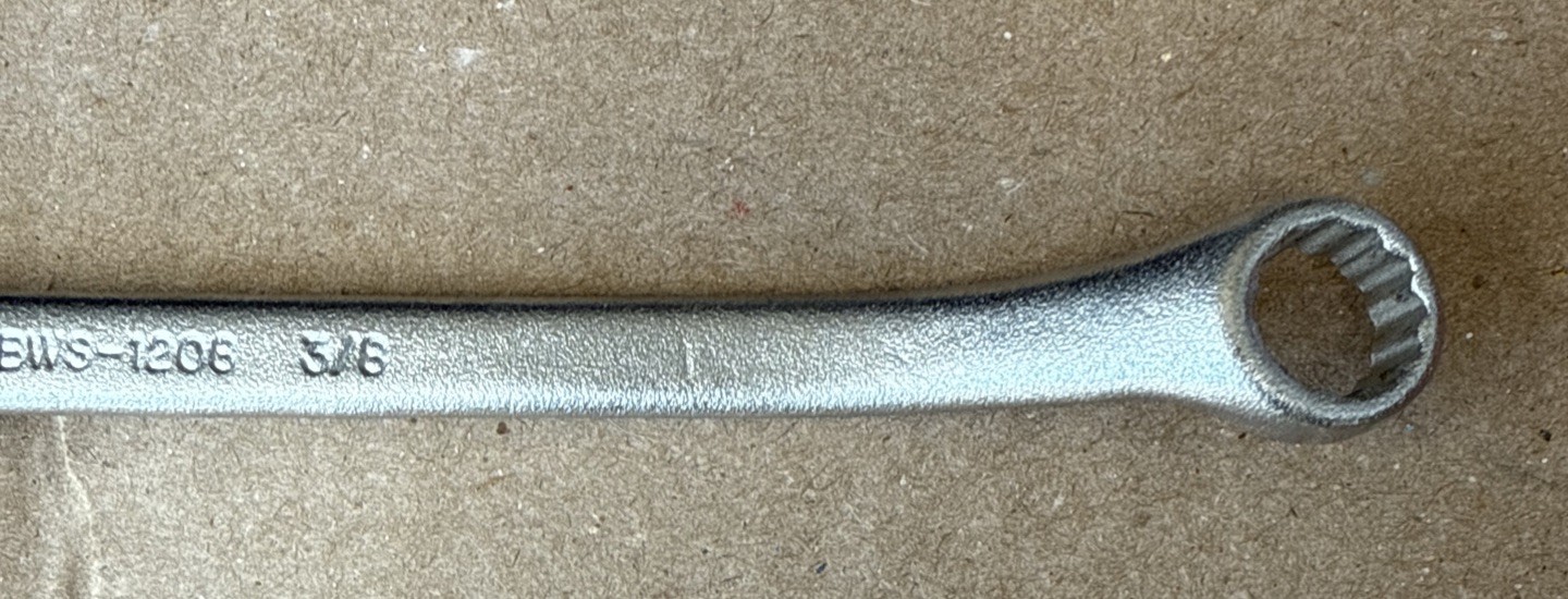 Blackhawk 3/8″ x 7/16″ Offset Double Box End Wrench 12pt BWS-1208 USA NEW