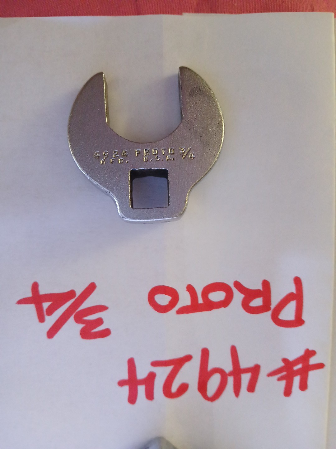 Proto 4920 Crowfoot Wrench Drive 5/8 Socket Wrench