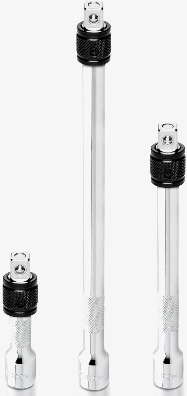 3PC Ratchet LOCK-ON QUICK RELEASE EXTENSION BARS 3/8″» DRIVE 3″ 6″ 10″