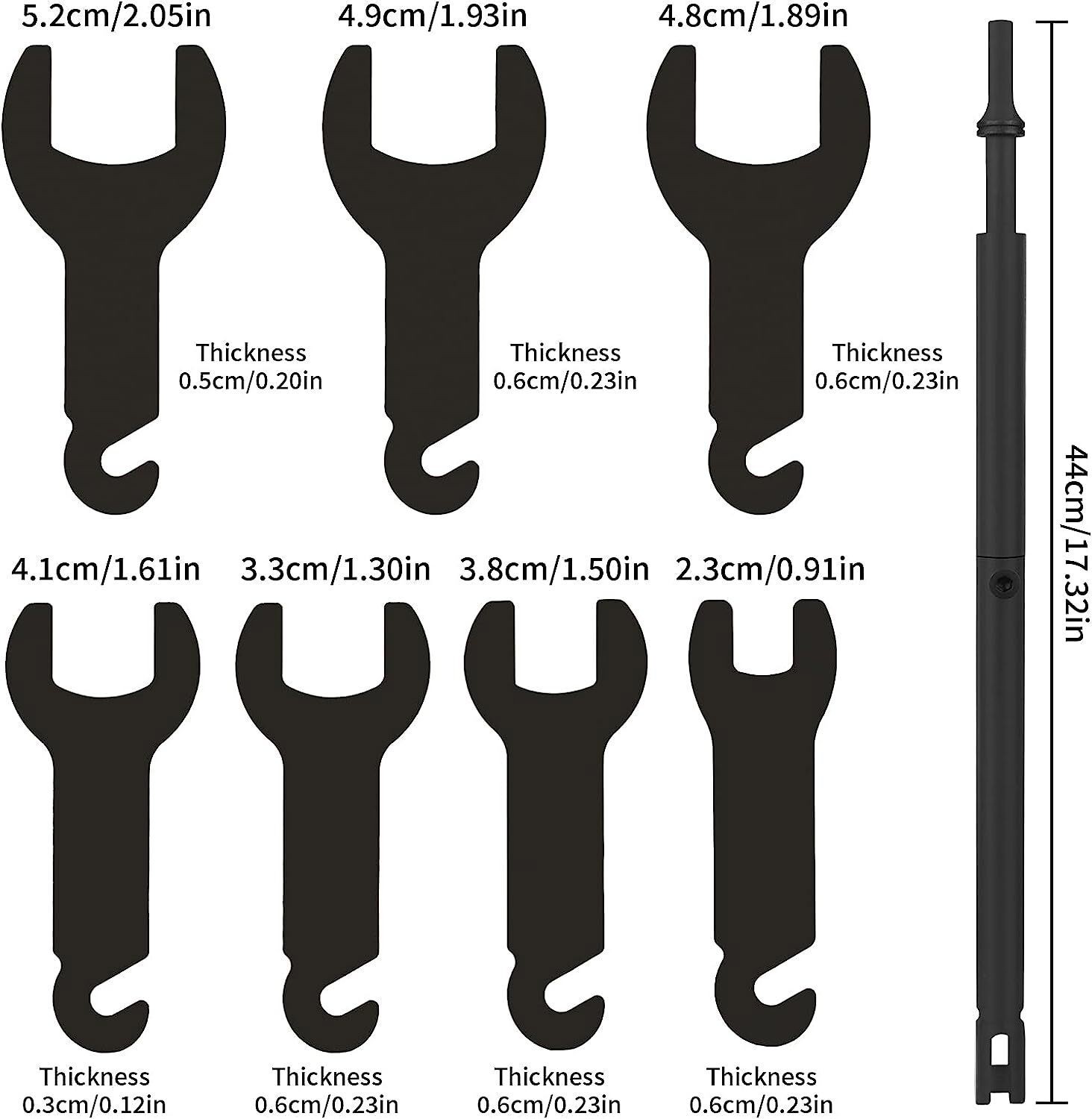 43300 Pneumatic Fan Clutch Wrench Set Removal Tool for Ford/GM/Chrysler/Jeep