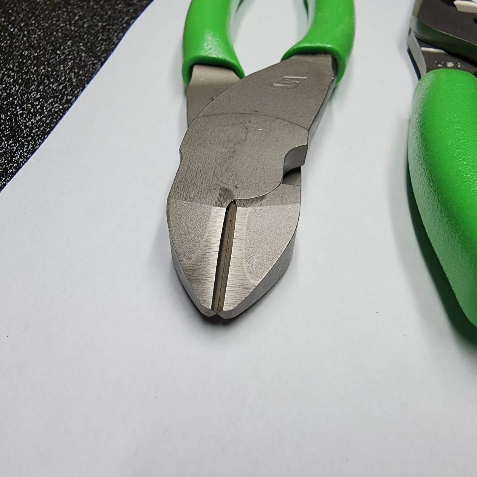 Snap-on Tools 2pc GREEN 7″ Long Nose Slip-Joint Pliers & Diagonal Cutter LN46ACF