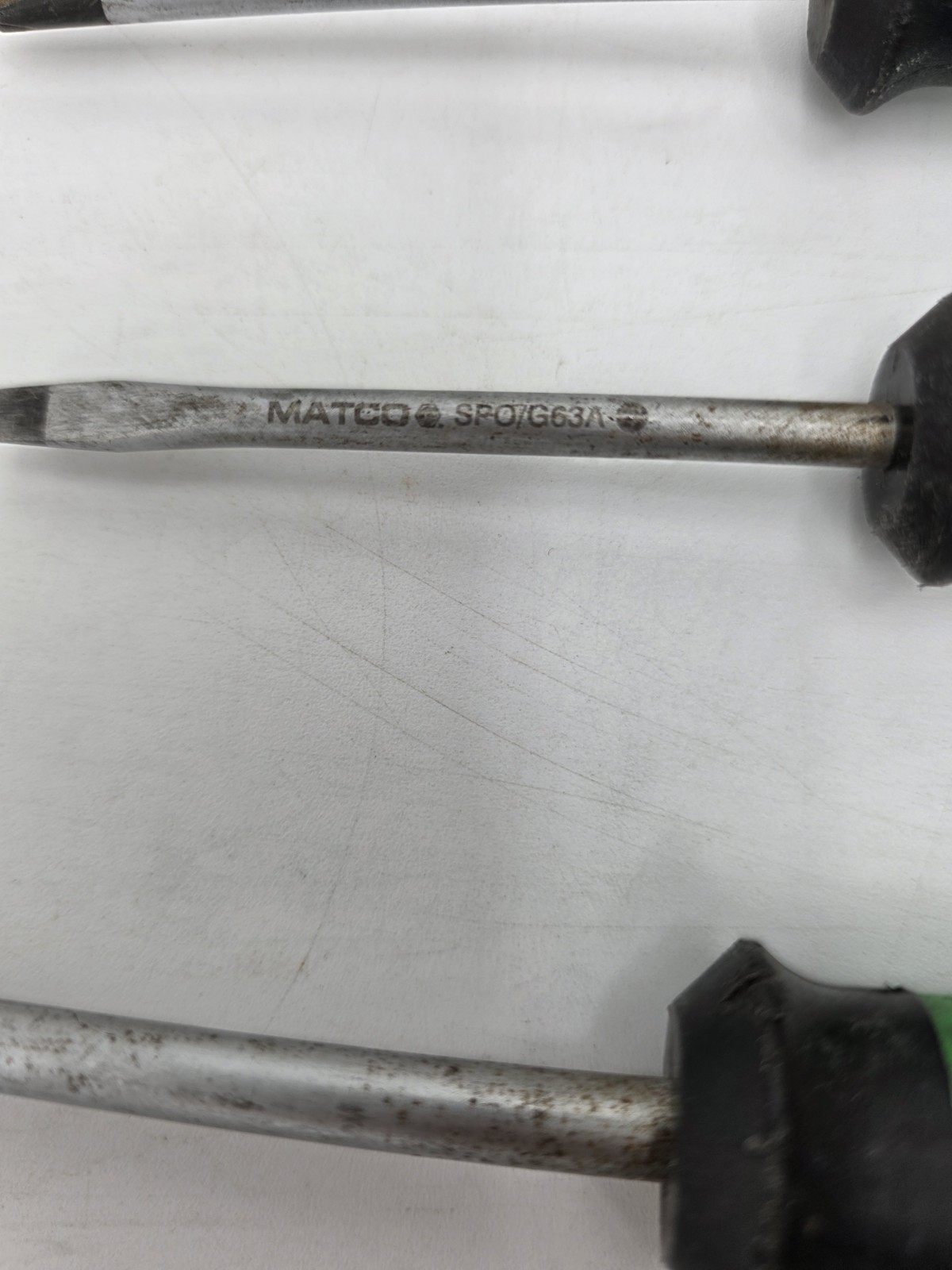 Matco Screwdriver Set Ergonomic Felt Grips Witte Germany 5 Pieces Green