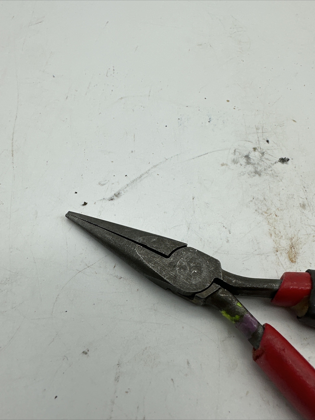 Snap on 95BCP Needle Nose Pliers 6″ Cushion Grip Red USA