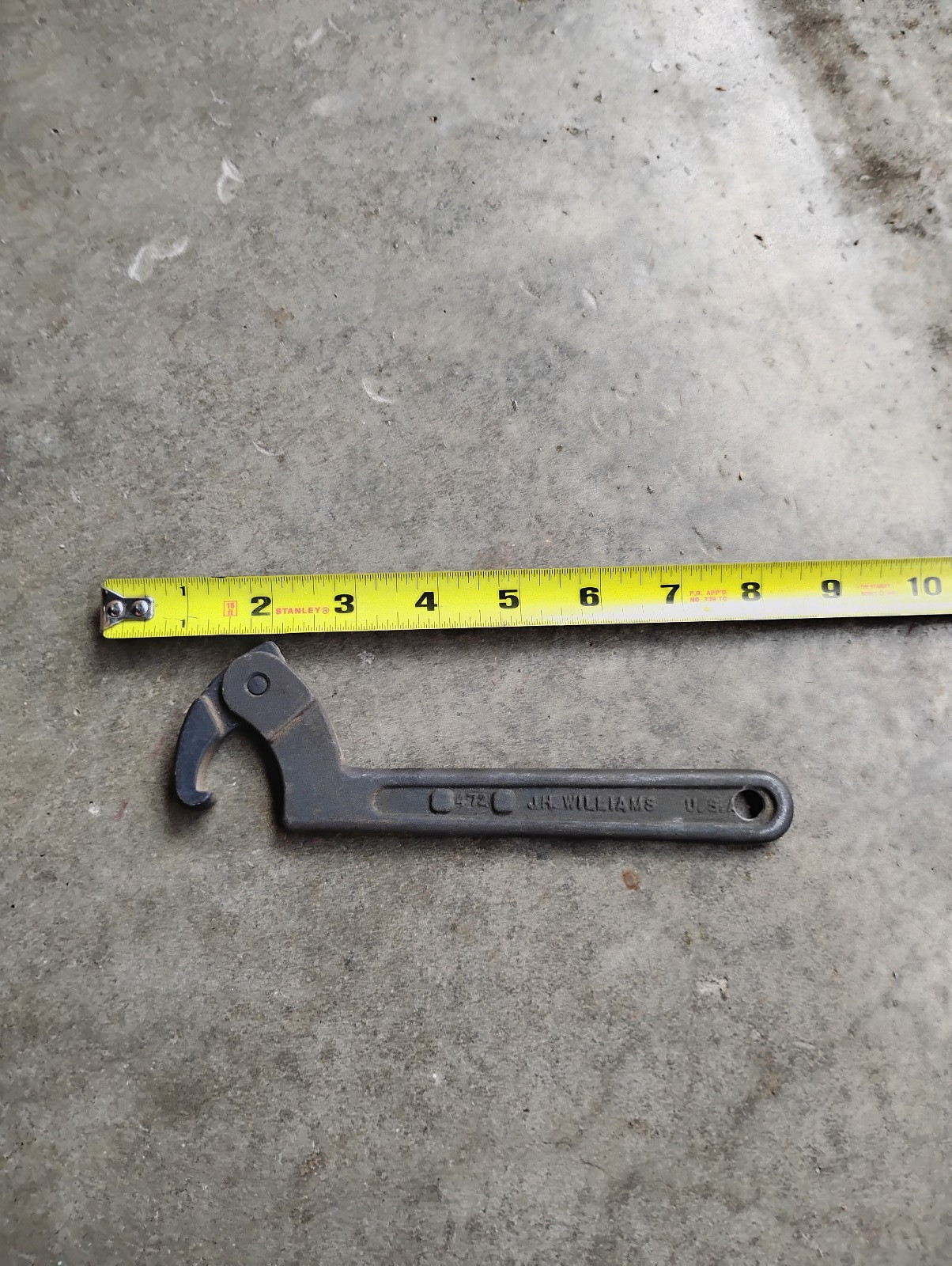 Williams Tools USA 1-1/4″ – 3″ Adjustable Spanner Hook Wrench No 472