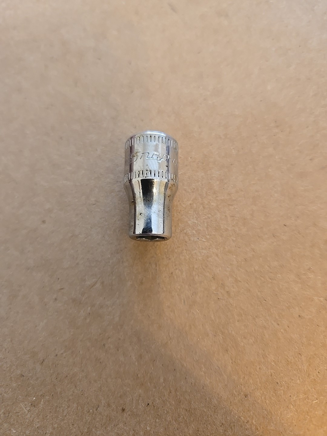 Snap On 1/4″ Drive 6MM 6PT Metric Shallow Chrome Socket TMM6