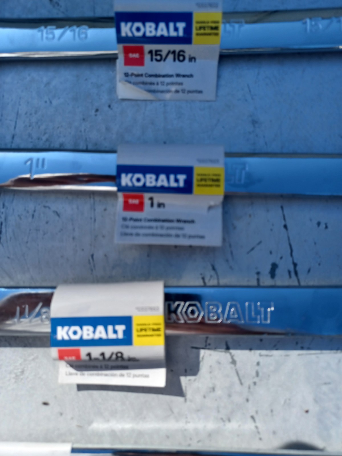 Kobalt SAE 6 Piece Wrench Set – 1-1/4, 1-3/16, 1-1/8, 1, 15/16, 7/8