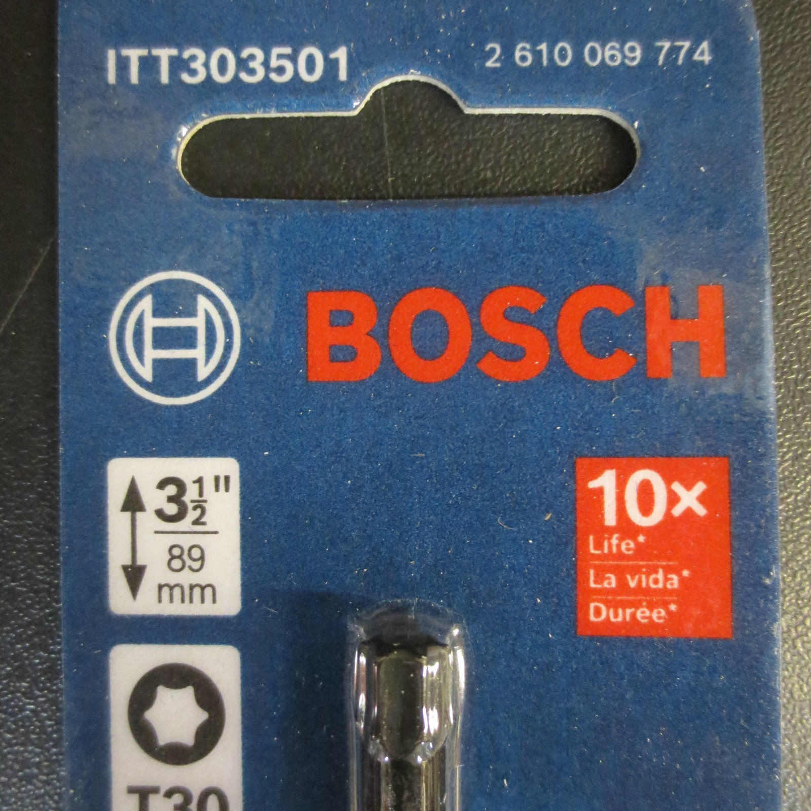 Bosch ITT303501 Impact Tough 3.5 Inch Torx #30 Power Bits – 3 PACK