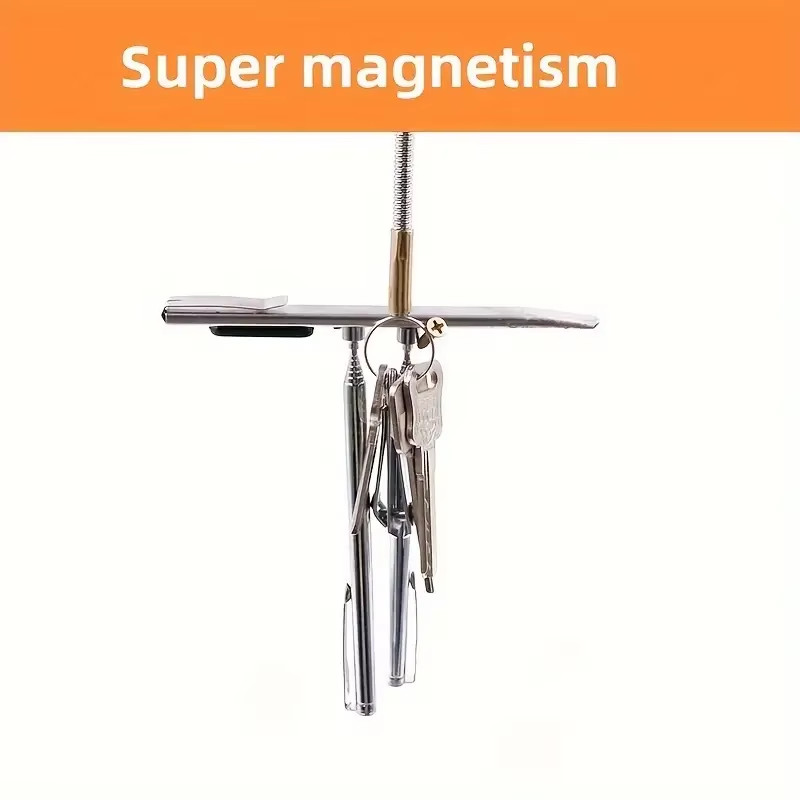 Flexible Magnetic Bendable Picker Magnet Shaft Pick Up Rod Stick Hand Tool UK