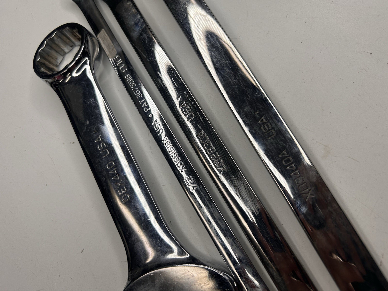 Snap-on USA SAE Double Box & Combination Wrench Lot 4-Piece