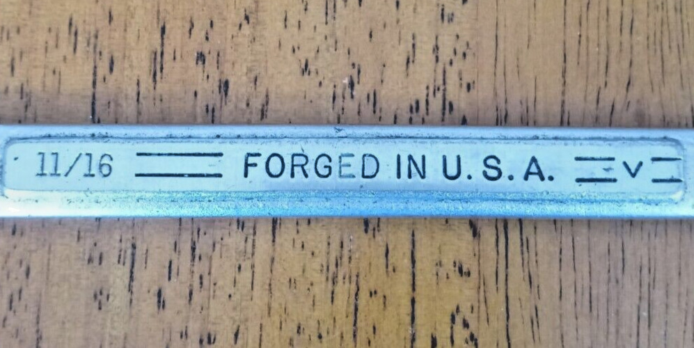 Vintage Craftsman 11/16” Combination Wrench =V= Forged in U.S.A.