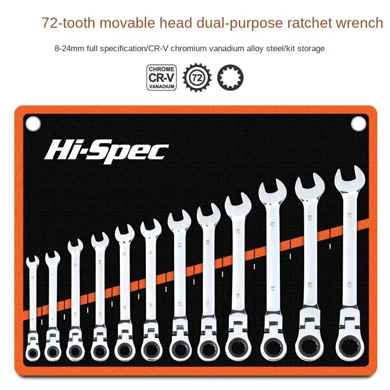 Ratchet Wrench Open End Dual Purpose Quick and Labor-saving Wrench Tool Set