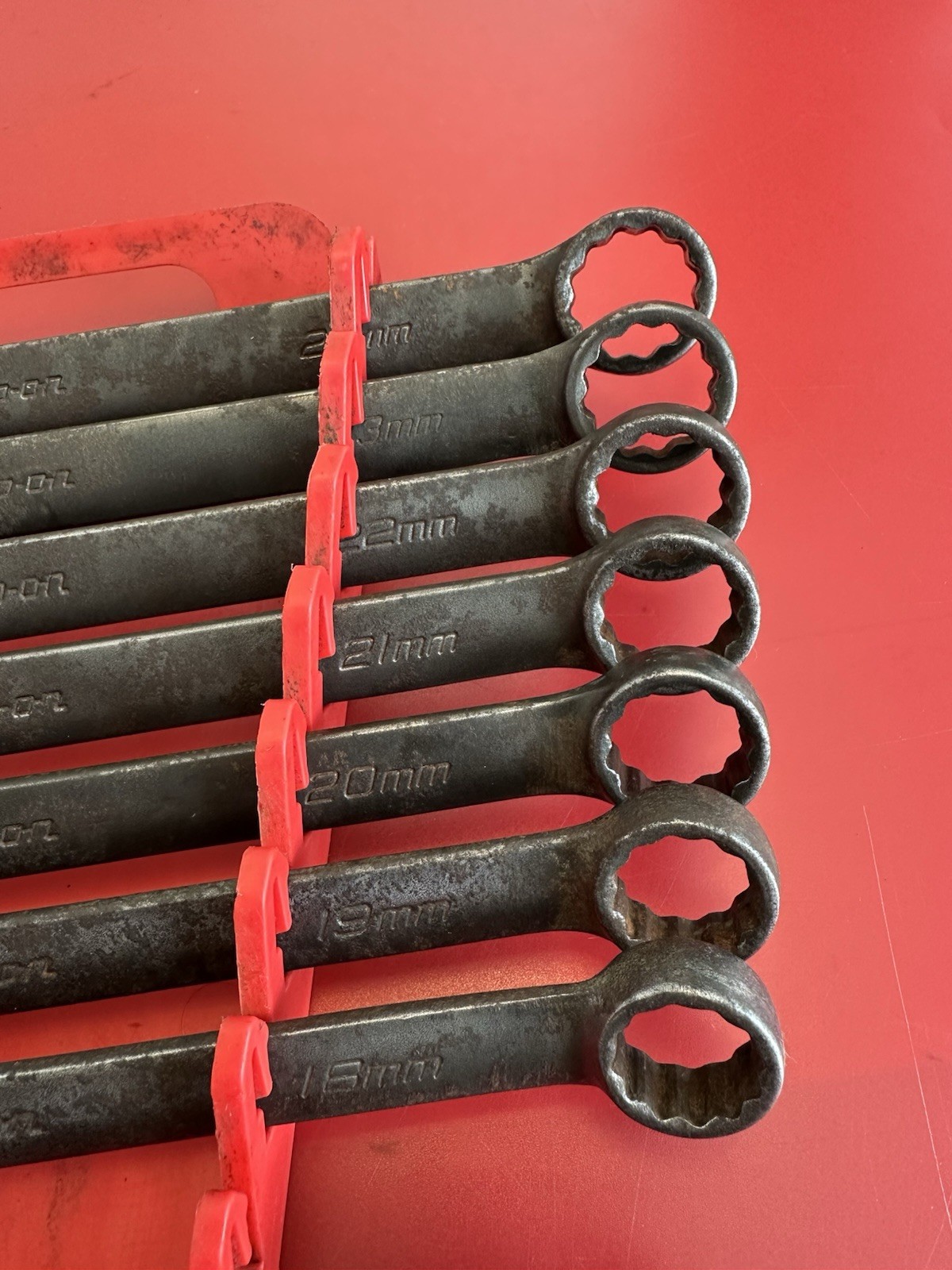 Snap On 15pc 12Point Metric Flank Drive Combination Wrench Set 10-24mm GOEXM715.