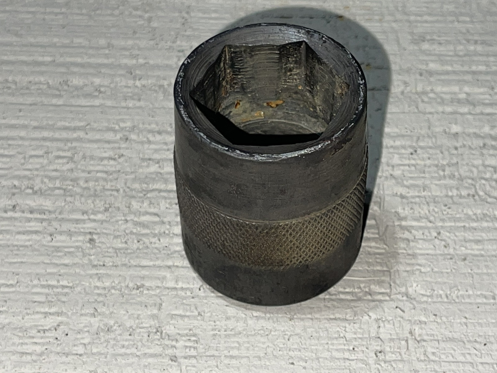 Vintage Snap On 1 1/8” 6 Point 5/8” Drive Knurled Socket. Vintage Snap On Tools