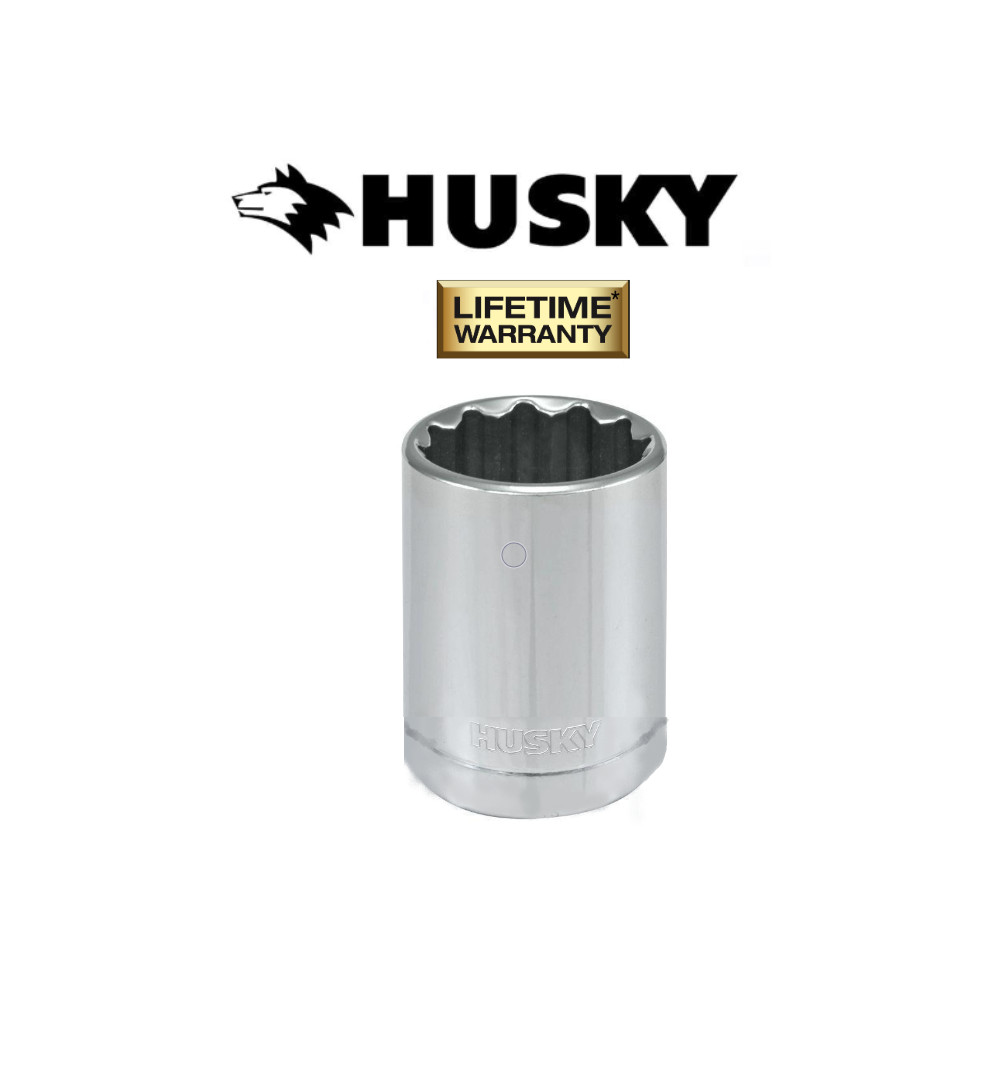 Husky Socket 1/4″, 3/8″, 1/2″ Drive -6/12 Pt Shallow / Deep SAE mm Any Size NEW