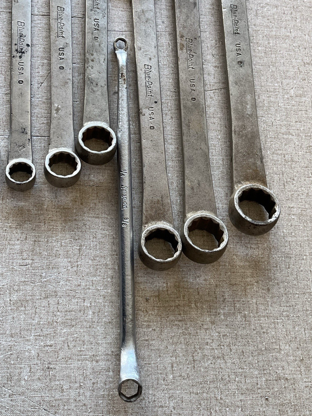 Snap On (vintage Lot Of 9) Wrenches Specialty Tools (Bluepoint) – See Photos