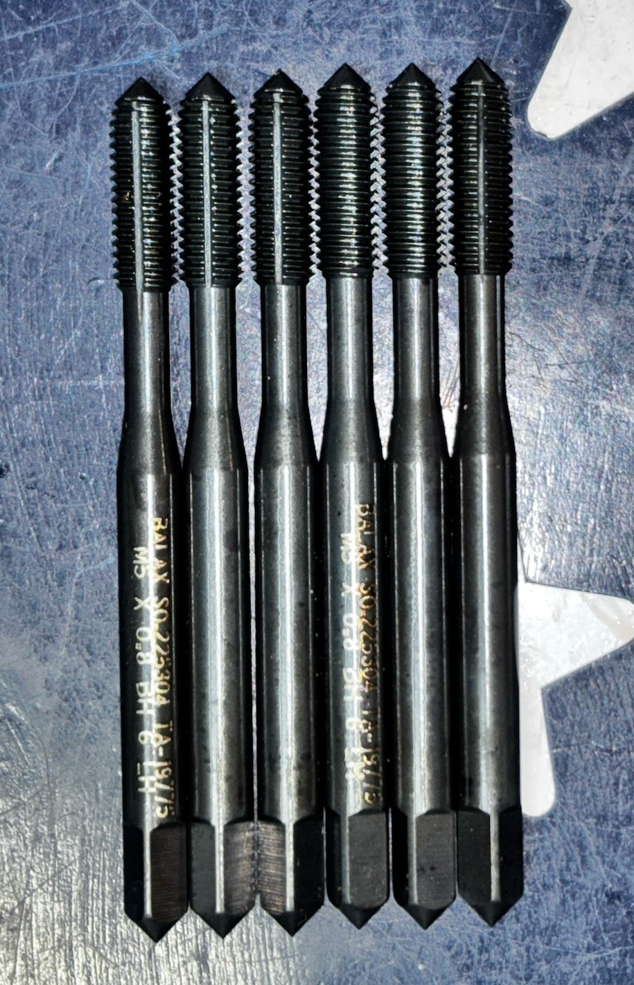 Six BALAX M5 X .8 LH Threadforming Tap TA-19775 Tapered Left Hand M5x0.8 6 Taps