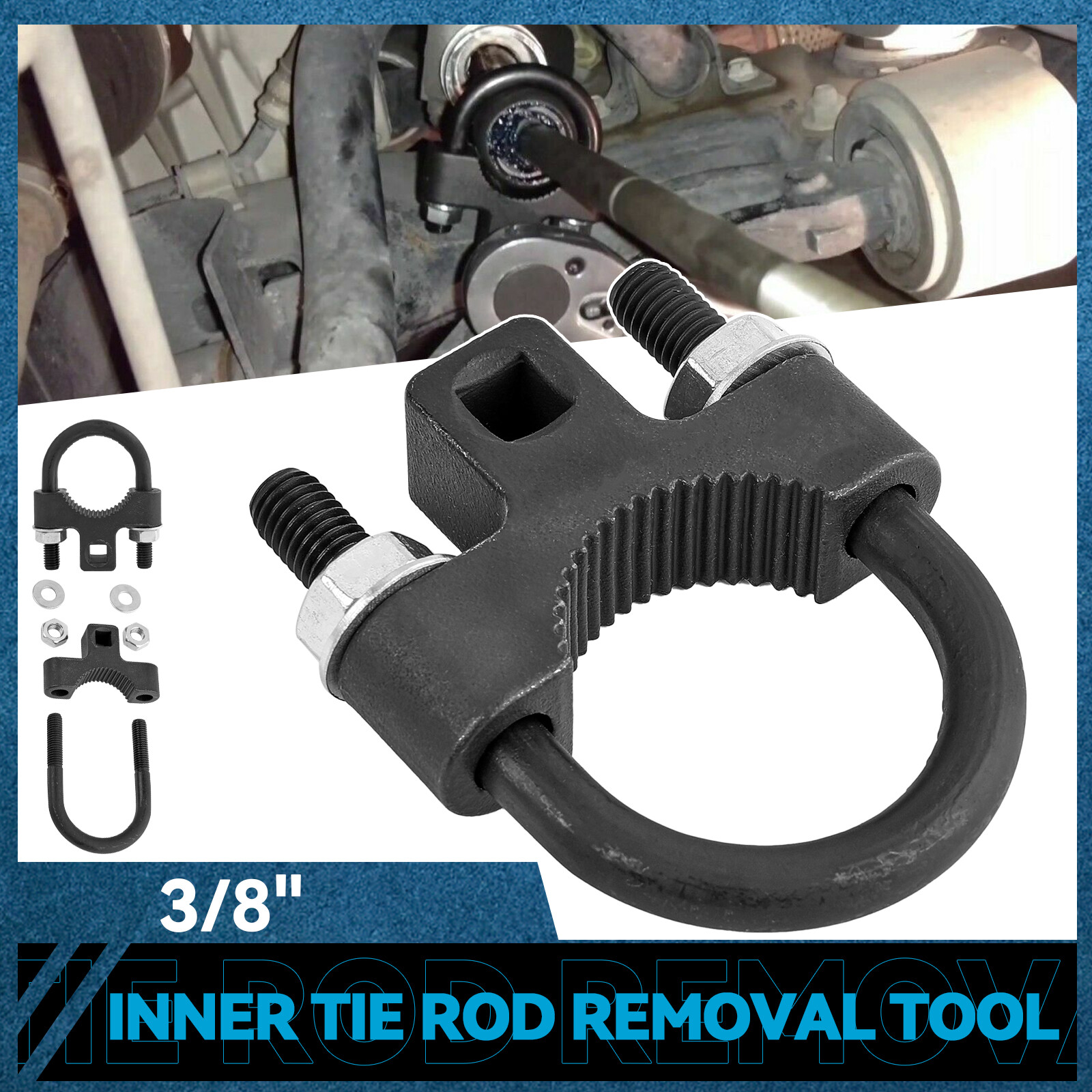 Car Inner Tie Rod Tool Removal Remover 3/8″ Low Profile Turner Repair Installer;