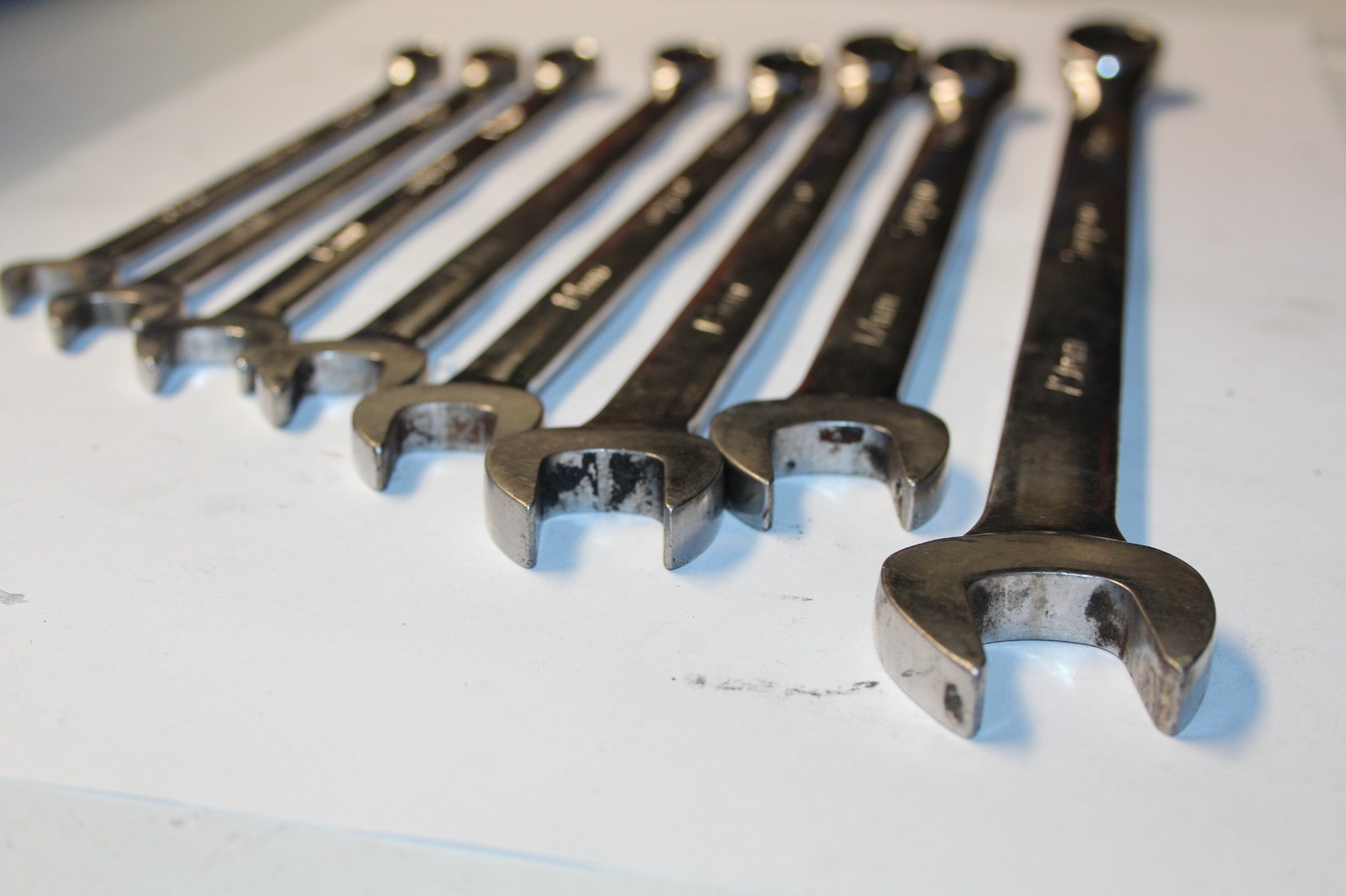 SNAP-ON TOOLS 12-Point Metric Long Combination Wrench SET USA 19,17,16,14-10MM