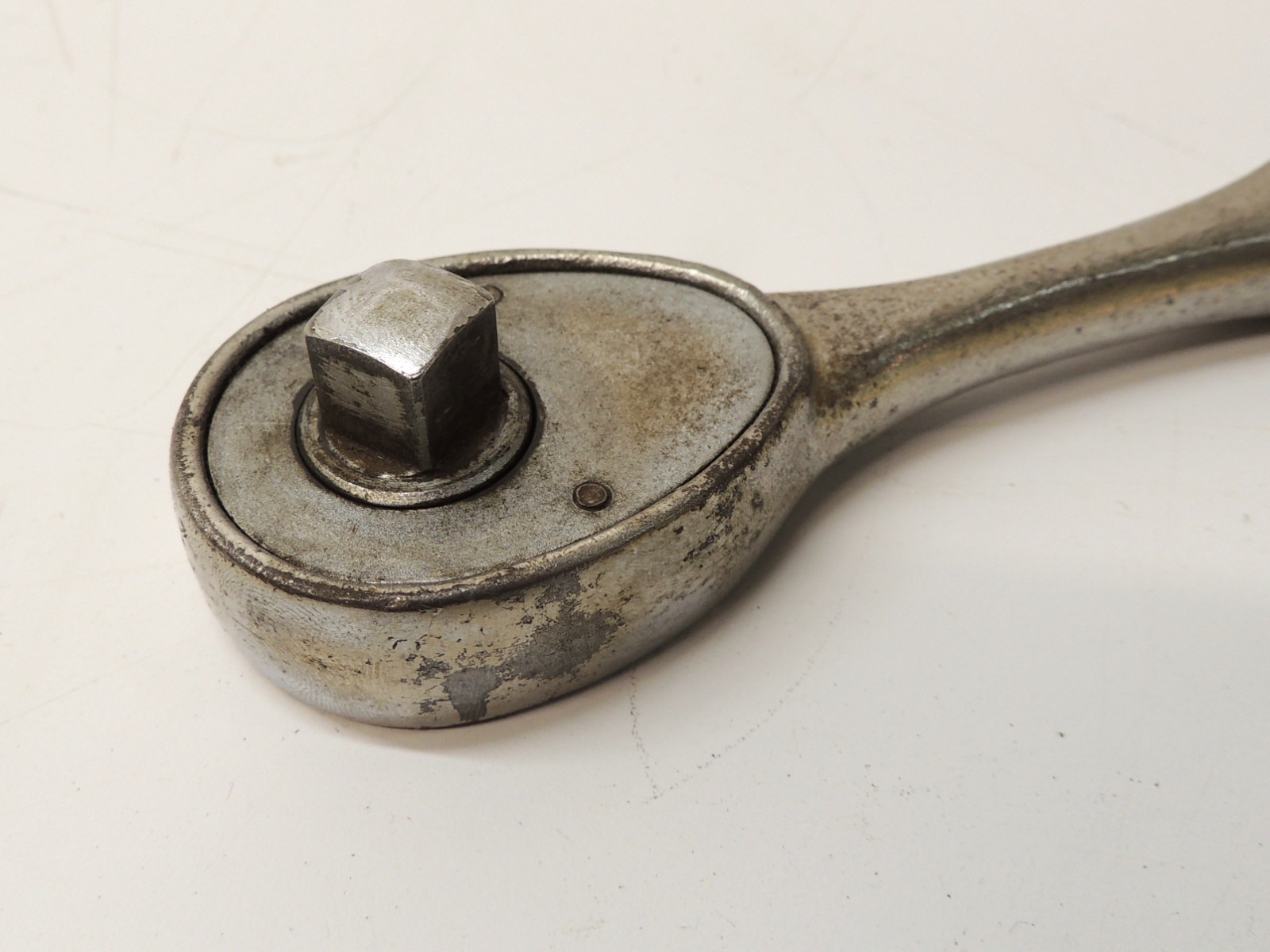 Vtg Firestone Tire 1/2″ Drive Chrome Ratchet Tool Automotive Machinery
