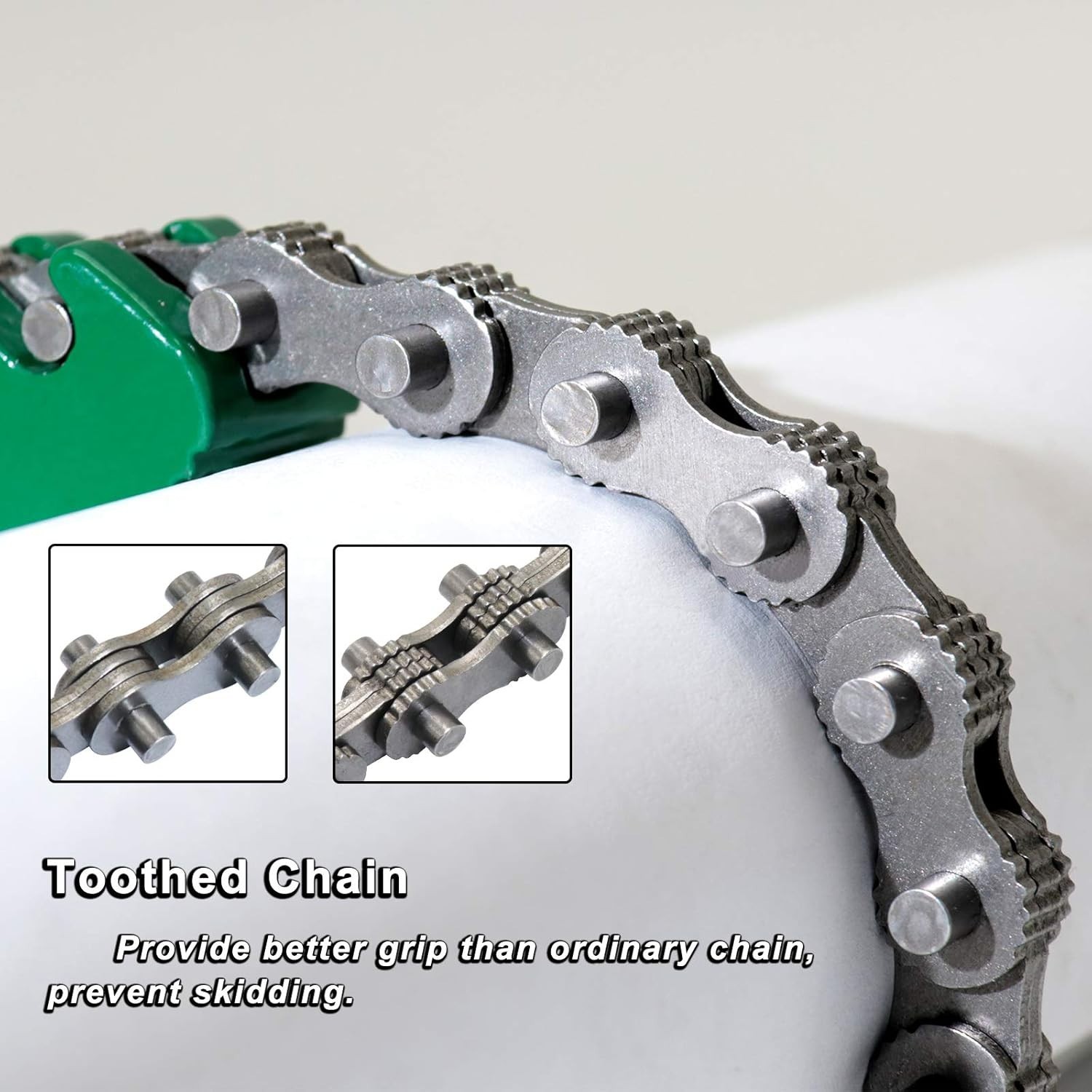 9in. Heavyduty Ratcheting Chain Wrench Reversible Oil Filter – Fit Max 5in D…