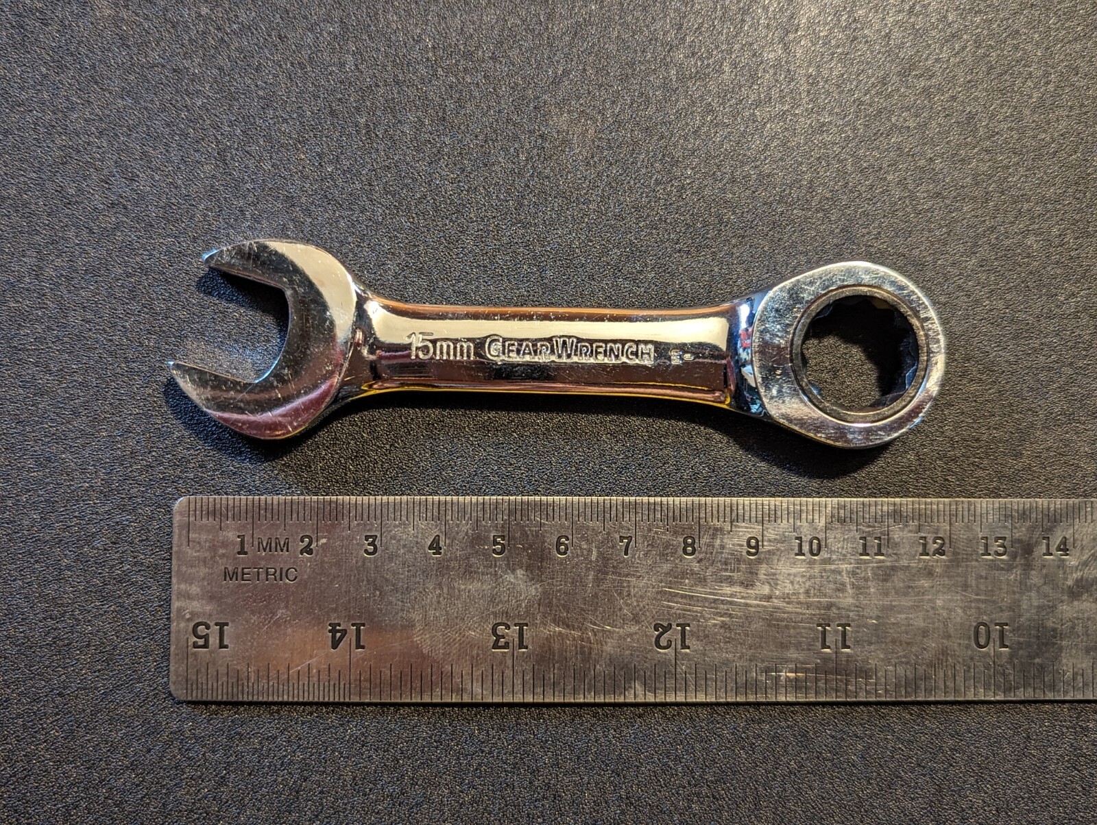 15mm Ratcheting Wrench Mastercraft Maximum – Short Handle