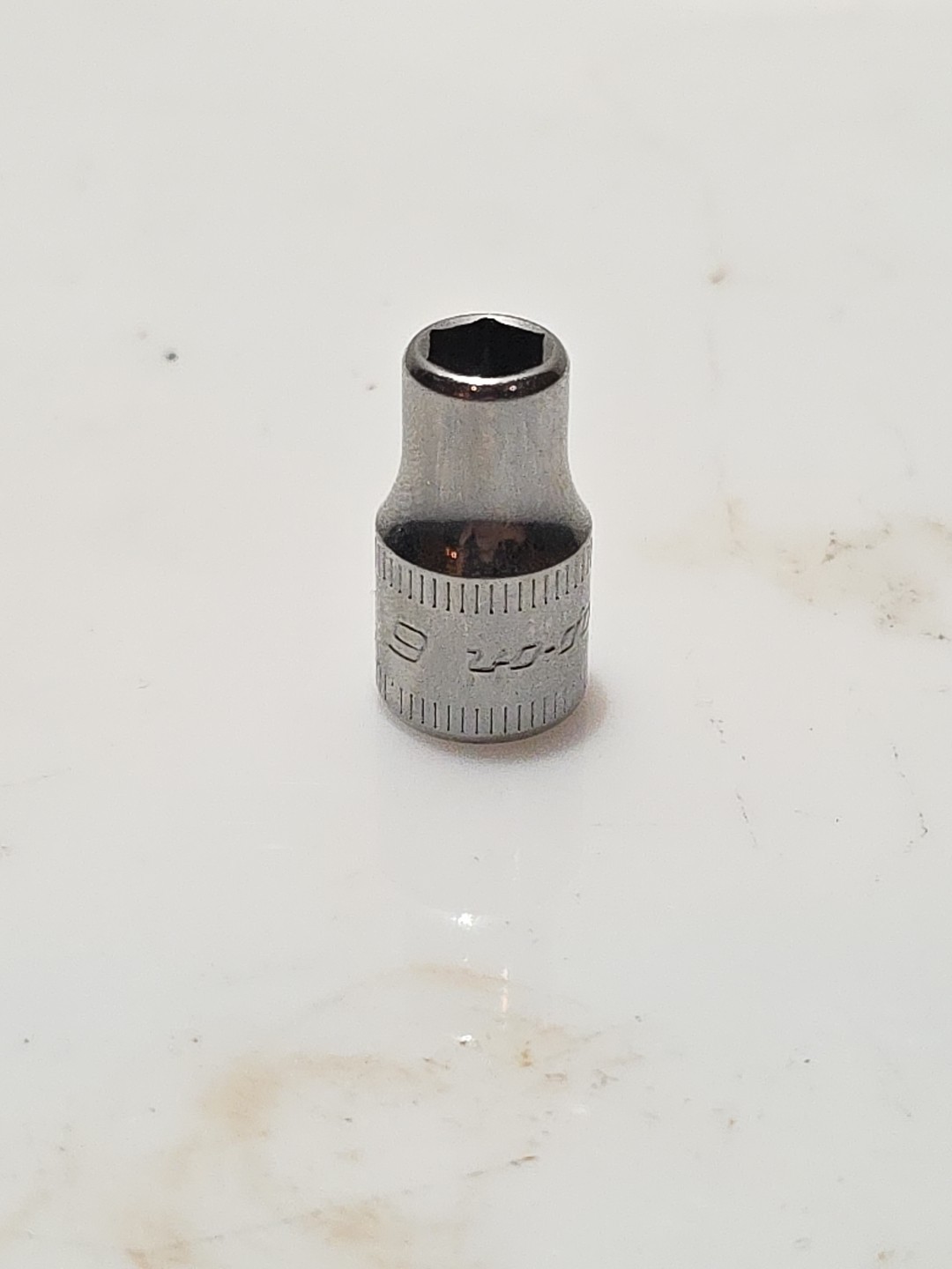 SNAP ON 6MM TMM6 1/4″ DRIVE METRIC 6 PT SHALLOW CHROME SOCKET 6 MM TMM VERY NICE