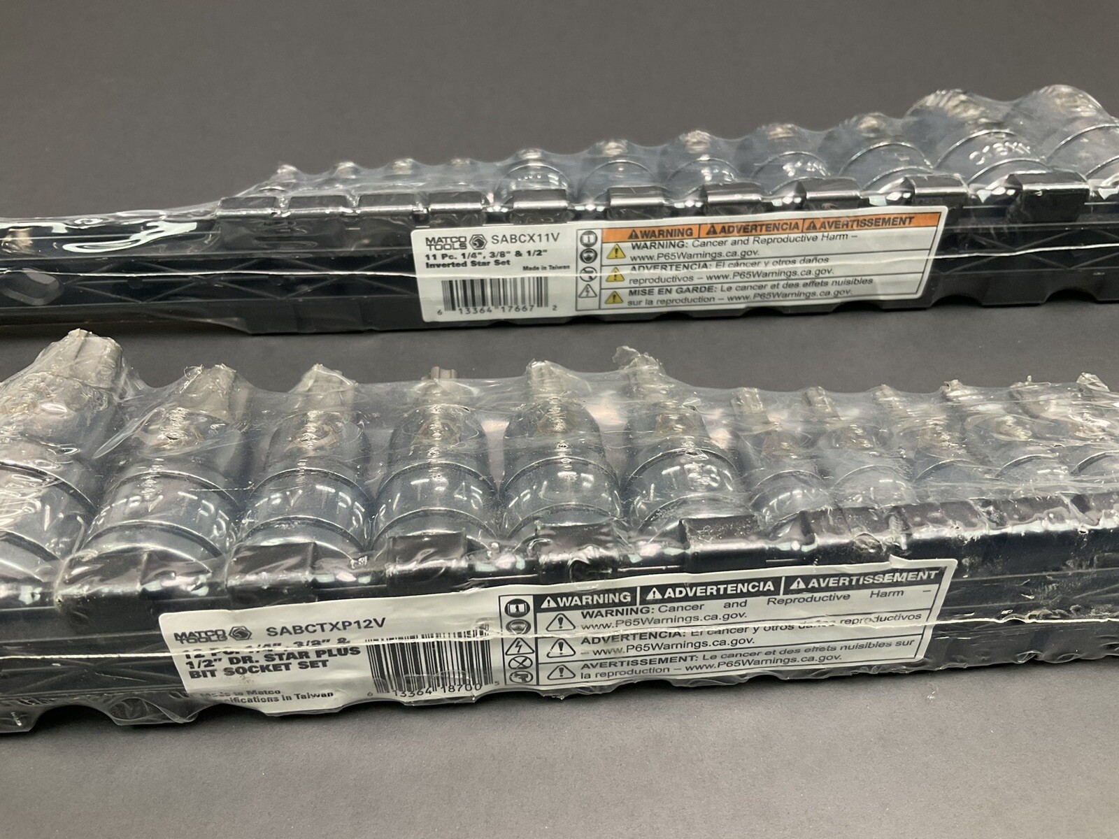 Matco 11 Inverted Star Torx Socket E4 – E20 1/4″ 3/8″ 1/2″ & 12 PC Dr Plus Set