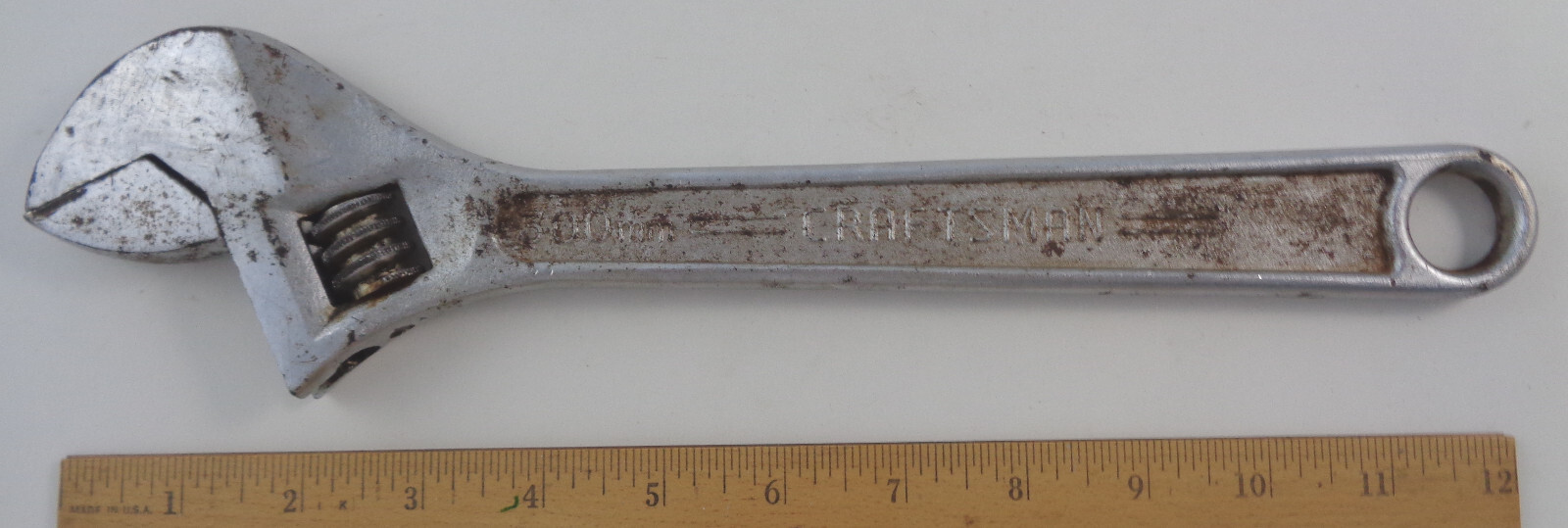 Craftsman USA 44605 adjustable wrench: 12″ / 300mm, dial moves smoothly & easily