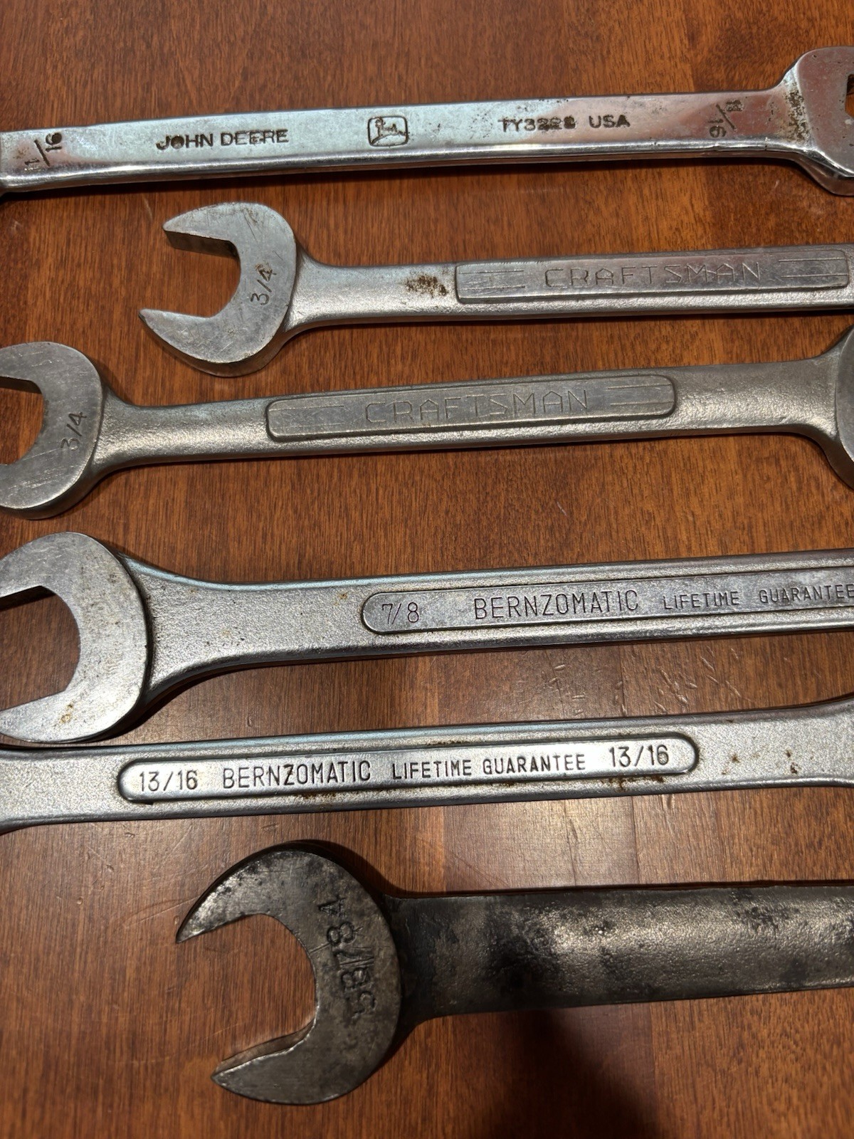 Craftsman, Bernzomatic, Billings, John Deer Wrench Lot Bigger Wrenches (6)